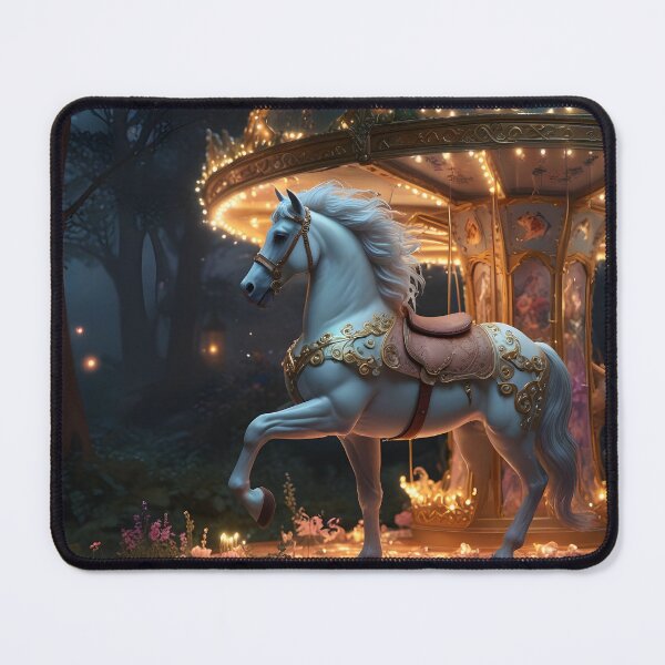 Item preview, Starlit Gallop – Magical White Horse Scene designed and sold by EmeraldeaArt.
