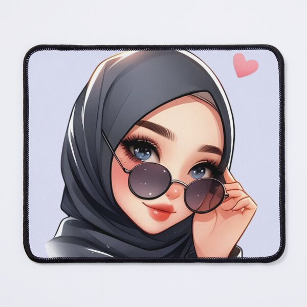 Item preview, Stylish Hijabi Girl – Digital Art Illustration designed and sold by Lulunza.