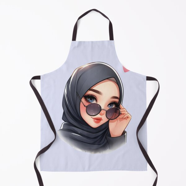 Item preview, Stylish Hijabi Girl – Digital Art Illustration designed and sold by Lulunza.