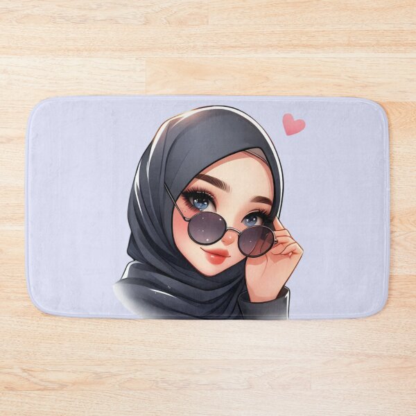 Item preview, Stylish Hijabi Girl – Digital Art Illustration designed and sold by Lulunza.