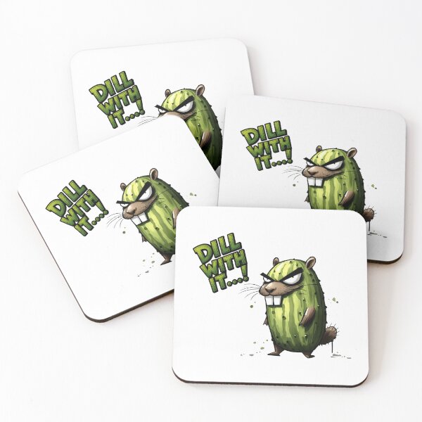 Item preview, Dill With It – Angry rodent in cucumber shape designed and sold by Closeddog.