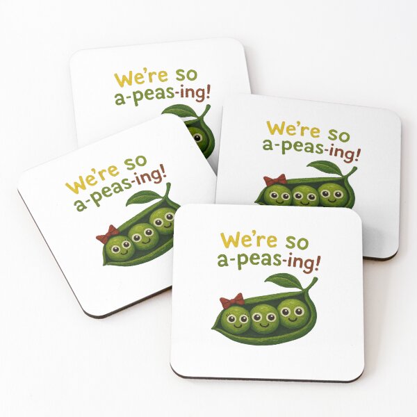 Item preview, Cute Peas in a Pod Pun - We're So A-Peas-ing Design designed and sold by Liv Solara.