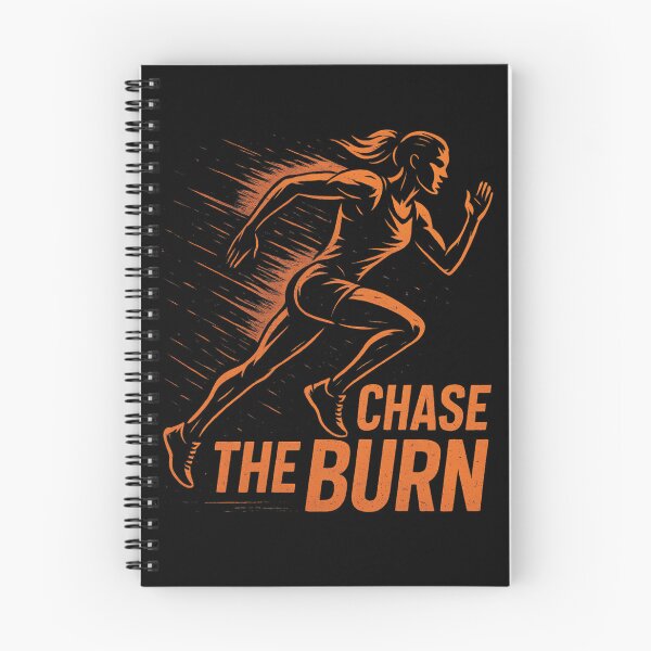 Item preview, Chase the Burn – Intense Runner Silhouette Design designed and sold by ArcadiaSilence.