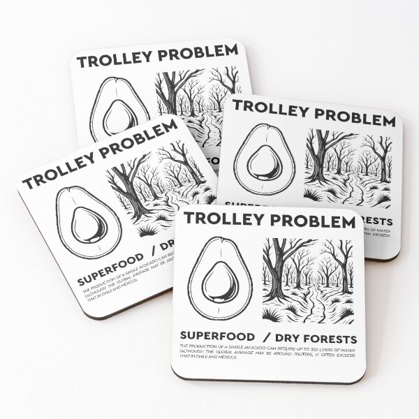 Item preview, Trolley Problem: Avocado Edition designed and sold by HiresFilm.