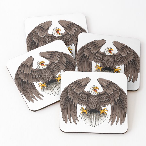 Item preview, C is for Custom Bird – Majestic Bald Eagle Illustration designed and sold by Pixelaire.
