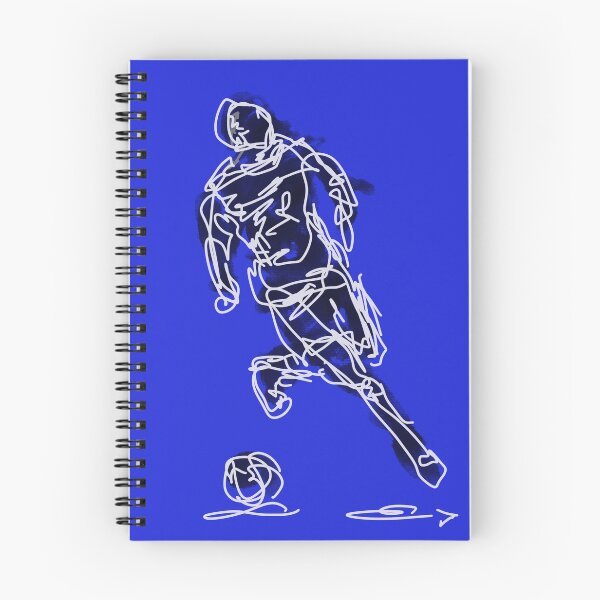 Item preview, Football player in blue designed and sold by Nicole Leidenfrost.