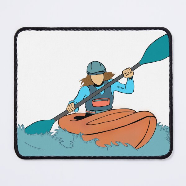 Item preview, paddle like a girl - kayaking adventure art designed and sold by aziza-doodles.