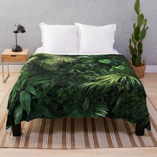 Item preview, Mysterious Rainforest Jungle Palm Leaves Lush Digital Art designed and sold by DEC02.