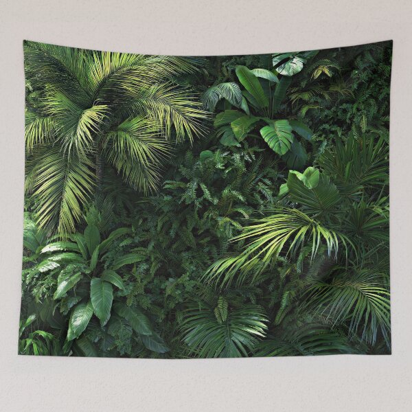 Item preview, Mysterious Rainforest Jungle Palm Leaves Lush Digital Art designed and sold by DEC02.