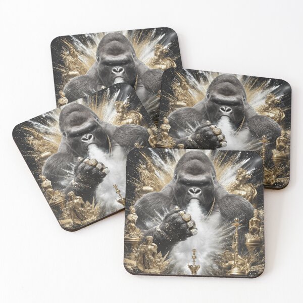 Item preview, The Golden Empire – Gorilla of Glory and Smoke designed and sold by VisionaryVeils.