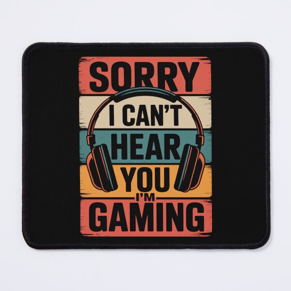 Item preview, I Can't Hear You I'm Gaming – Funny Retro Gamer Headphones Design designed and sold by Marpin91.
