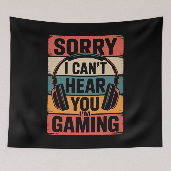 Item preview, I Can't Hear You I'm Gaming – Funny Retro Gamer Headphones Design designed and sold by Marpin91.