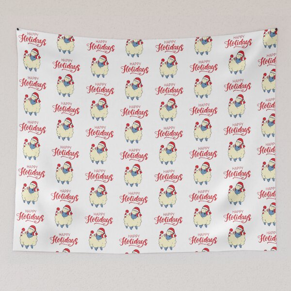 Item preview, Happy Holidays Mareep Candy Cane Stripes designed and sold by kyravreeland.