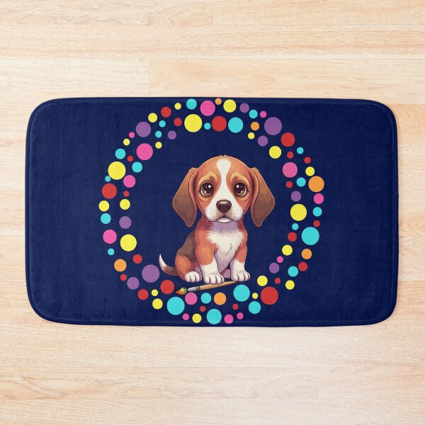 Item preview, Celebrate Dot Day with My Redbone – Colorful Dog Art designed and sold by The Real Life Symphony.