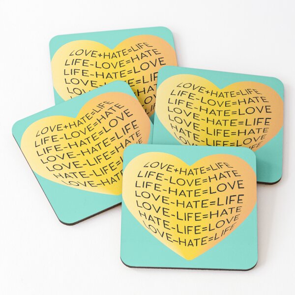 Item preview, Love Hate Life: Equations designed and sold by artnatago.