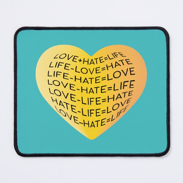Item preview, Love Hate Life: Equations designed and sold by artnatago.
