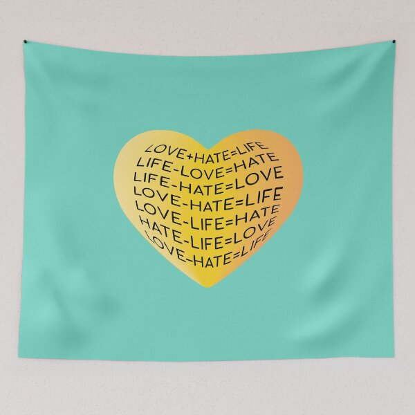 Item preview, Love Hate Life: Equations designed and sold by artnatago.