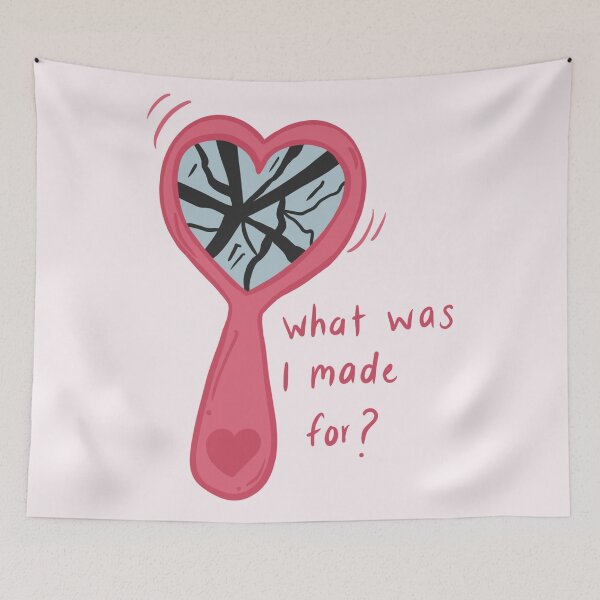 Item preview, What Was I Made For? – Broken Heart Mirror Emotional Art designed and sold by moonna designs.