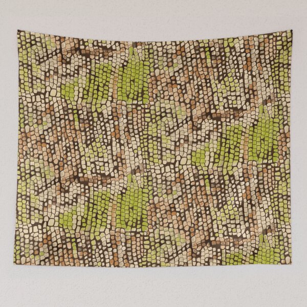 Item preview, Iguana skin hand drawn animal print large scale designed and sold by RRuffieuxStudio.