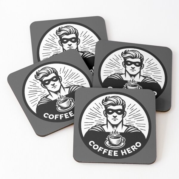 Item preview, Coffee Hero Logo designed and sold by ArtFactoryAI.