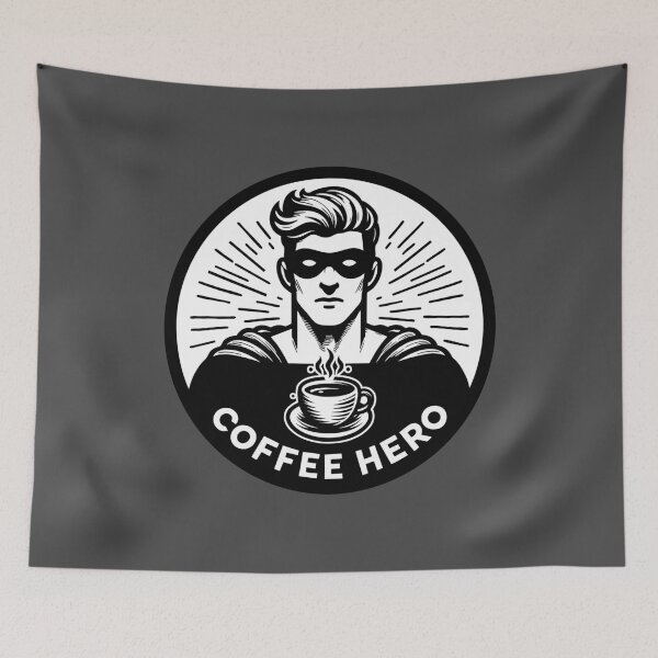 Item preview, Coffee Hero Logo designed and sold by ArtFactoryAI.
