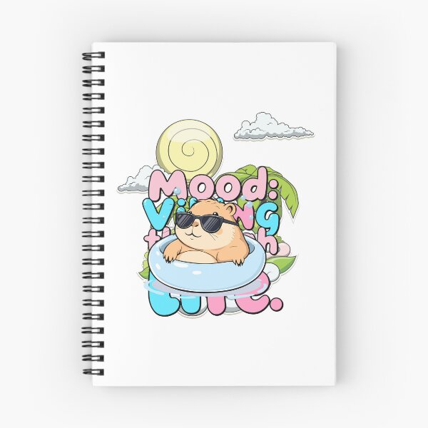 Item preview, Capybara "Mood: Vibing Through Life" with Palm Tree designed and sold by Polarisofficial.