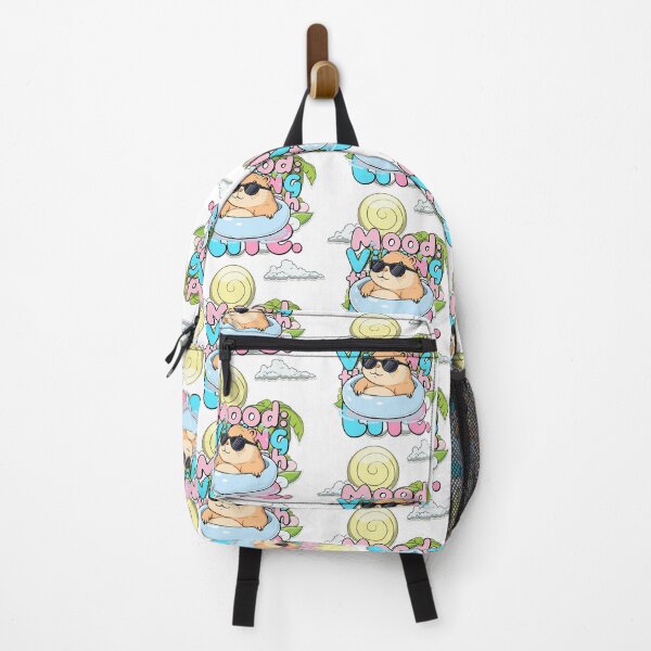 Item preview, Capybara "Mood: Vibing Through Life" with Palm Tree designed and sold by Polarisofficial.