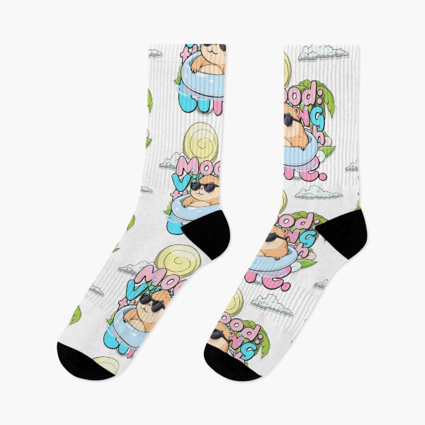 Item preview, Capybara "Mood: Vibing Through Life" with Palm Tree designed and sold by Polarisofficial.