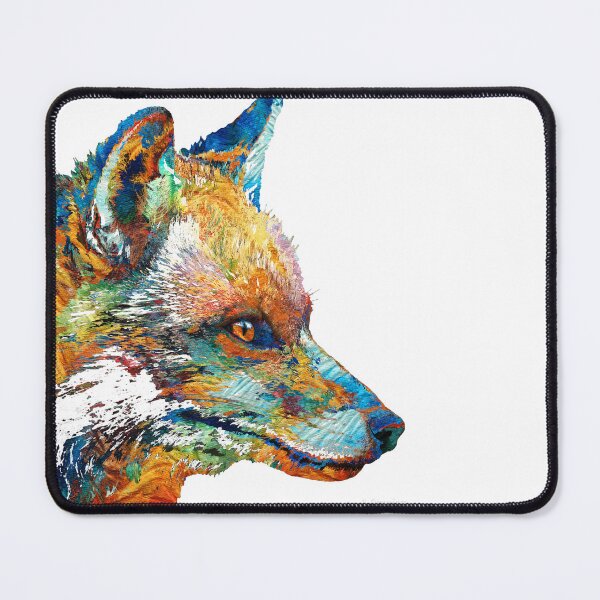 Item preview, Colorful Fox Art On White designed and sold by Sharon Cummings Art.