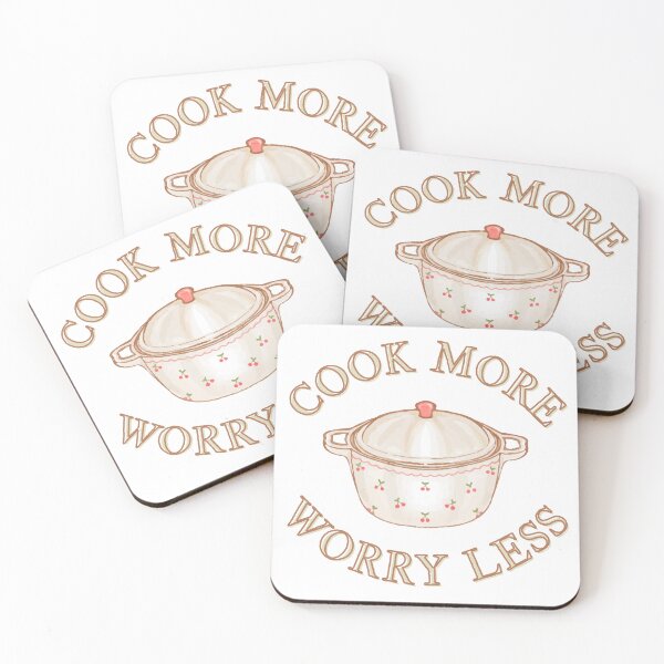 Item preview, cook more worry less designed and sold by bratfactory.