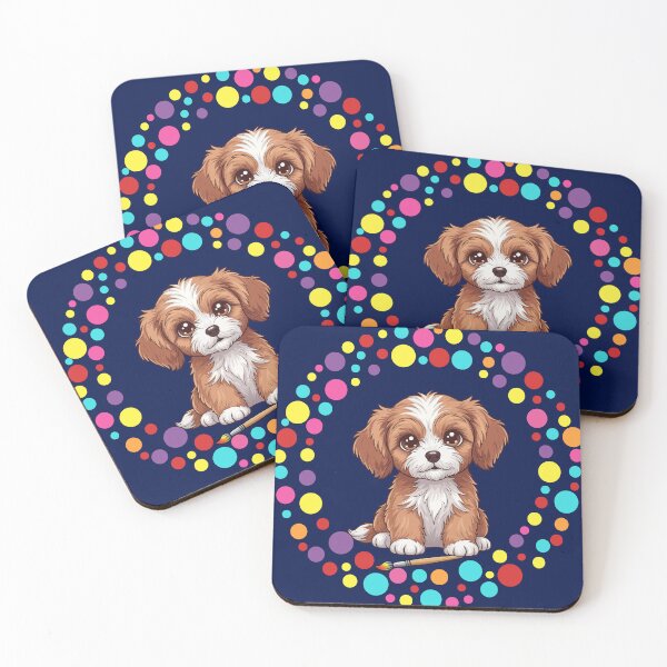 Item preview, Celebrate Dot Day with My Cavachon – Colorful Dog Art designed and sold by The Real Life Symphony.