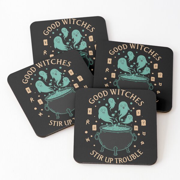 Item preview, Good Witches Stir Up Trouble Cauldron Ghosts designed and sold by k3rstman1.