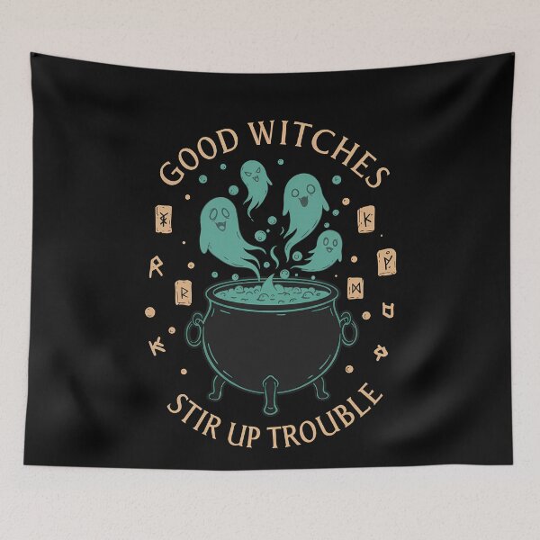Item preview, Good Witches Stir Up Trouble Cauldron Ghosts designed and sold by k3rstman1.