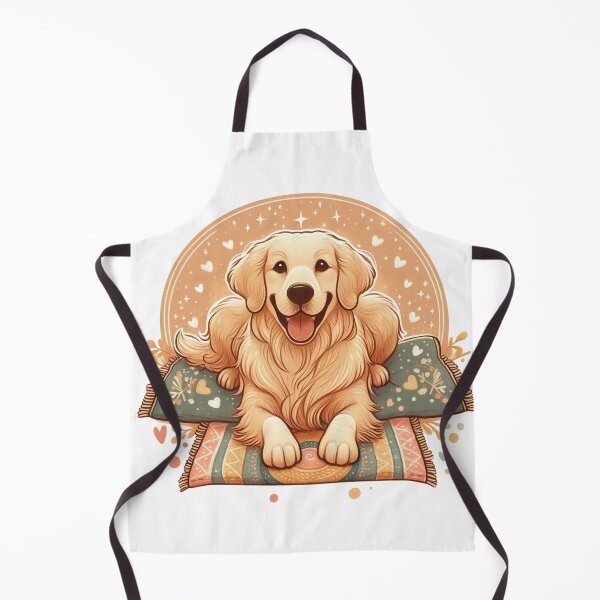 Item preview, Boho Golden Retriever Art – Lick Mat Enrichment for Dog Lovers designed and sold by dogslover22.