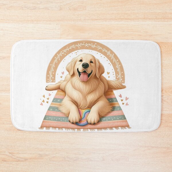 Item preview, Golden Retriever Lick Mat Illustration – Calm Dog Wellness Boho Art designed and sold by dogslover22.