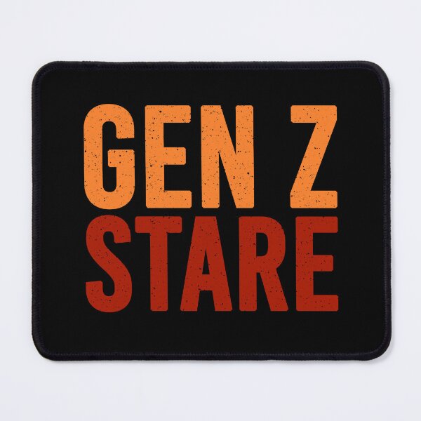 Item preview, Gen Z Stare Orange and Red designed and sold by Memes N Lore .
