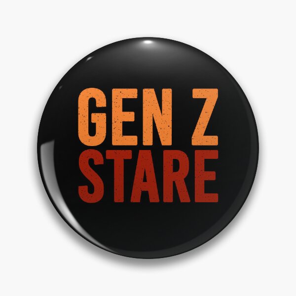 Item preview, Gen Z Stare Orange and Red designed and sold by Memes N Lore .