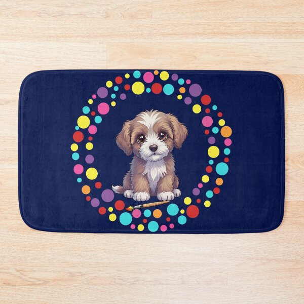 Item preview, Celebrate Dot Day with My Labradoodle – Colorful Dog Art designed and sold by The Real Life Symphony.