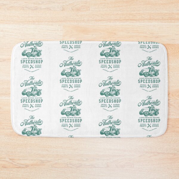 Item preview, Lawnmower Racing - Authentic Speed Shop - Wintergreen - Lawn Mower Racing designed and sold by RaceDayRags.