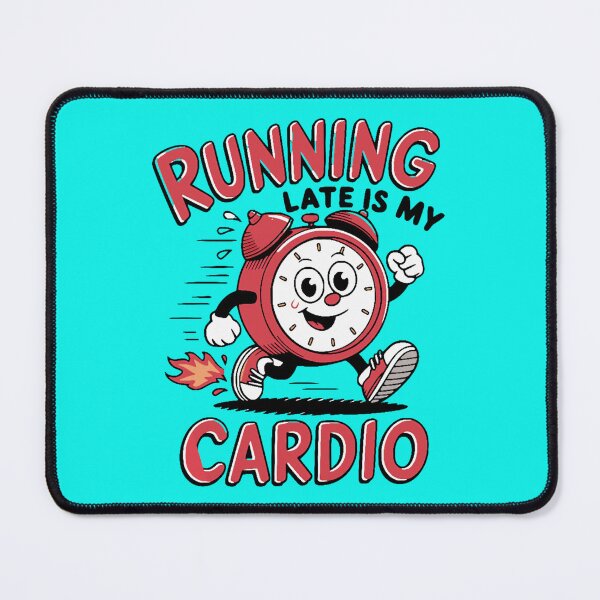 Item preview, Funny Running Late T-Shirt, Gift for Runners, Workout Shirt, Cardio Alarm Clock T-Shirt, Cute Tee, Motivational Fitness, Jogging wear designed and sold by Creations by TAR.