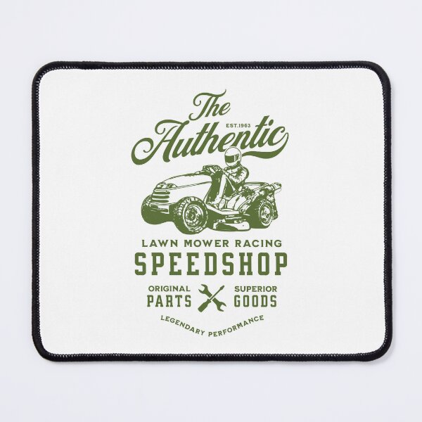 Item preview, Lawnmower Racing - Authentic Speed Shop - Green - Lawn Mower Racing designed and sold by RaceDayRags.