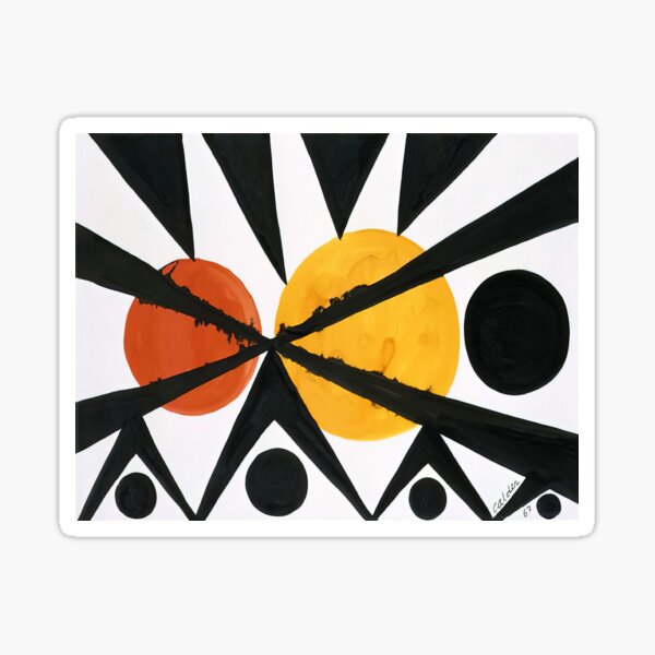 Item preview, Alexander Calder - ACROSS THE ORANGE MOONS 1967 designed and sold by liesmaekt.