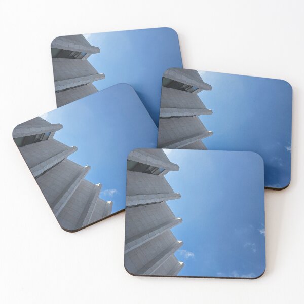 Item preview, brutalist building -concrete against sky designed and sold by MarijaArt.