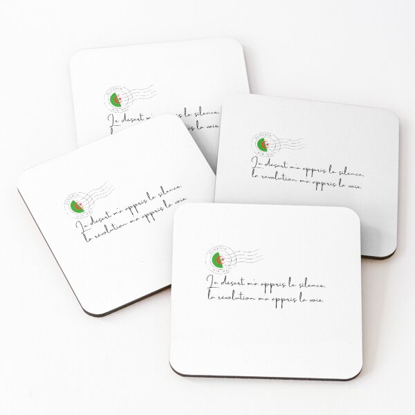 Item preview, The desert taught me silence — Algerian Political Quote Design designed and sold by Curly-Erre.