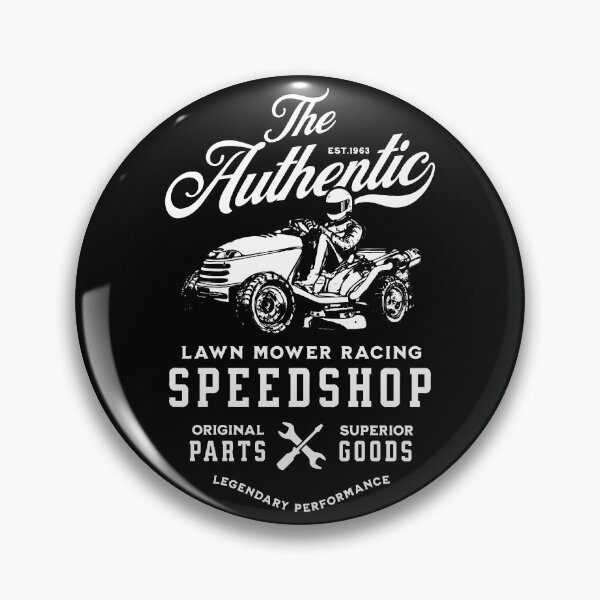 Item preview, Lawnmower Racing - Authentic Speed Shop - White - Lawn Mower Racing designed and sold by RaceDayRags.