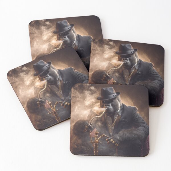 Item preview, The Godfather Smoke – Gorilla in the Fedora Throne designed and sold by VisionaryVeils.