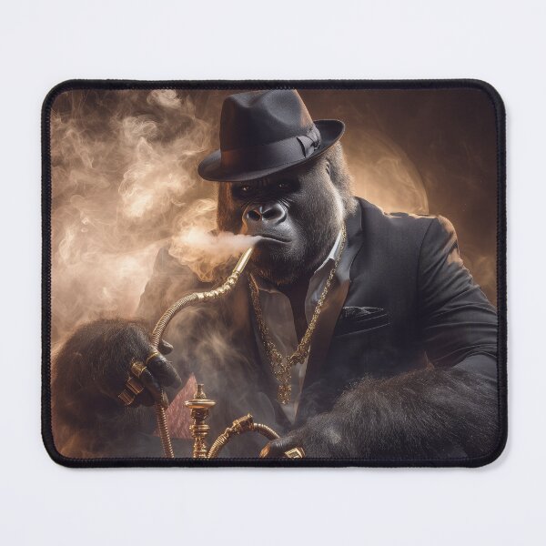Item preview, The Godfather Smoke – Gorilla in the Fedora Throne designed and sold by VisionaryVeils.