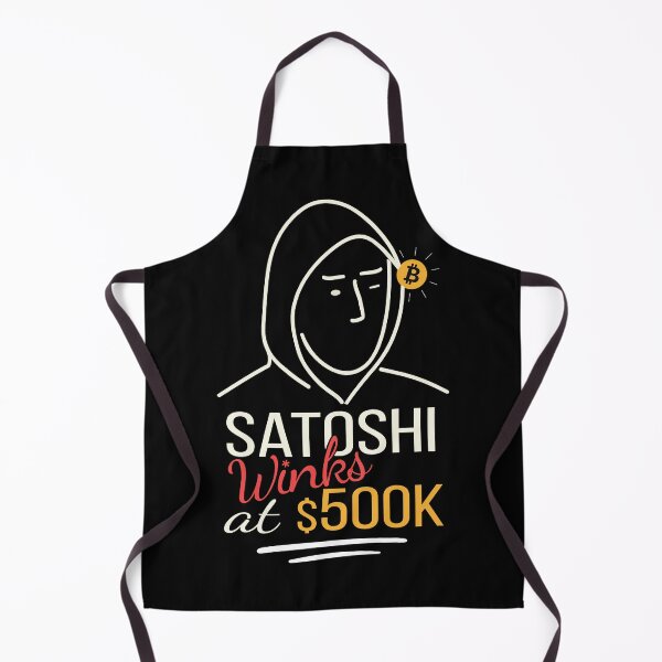 Item preview, Bitcoin $500K - Satoshi Winks to the Future designed and sold by FerminaDesigns.