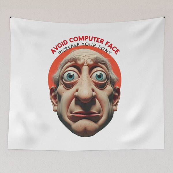 Item preview, Avoid computer face designed and sold by seahorse crossing.
