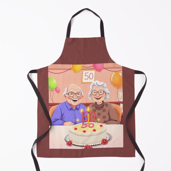 Item preview, 50 Ans d’Amour – Joyeuse Célébration d’un Couple Âgé. 50 Years of Love – Joyful Elderly Couple Anniversary Celebration designed and sold by Drawingshirts.